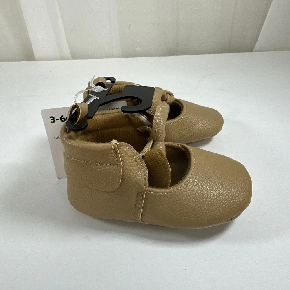 Carter's Child Of Mine Shoes Baby Size 3-6 Months Brown Bow Shoes